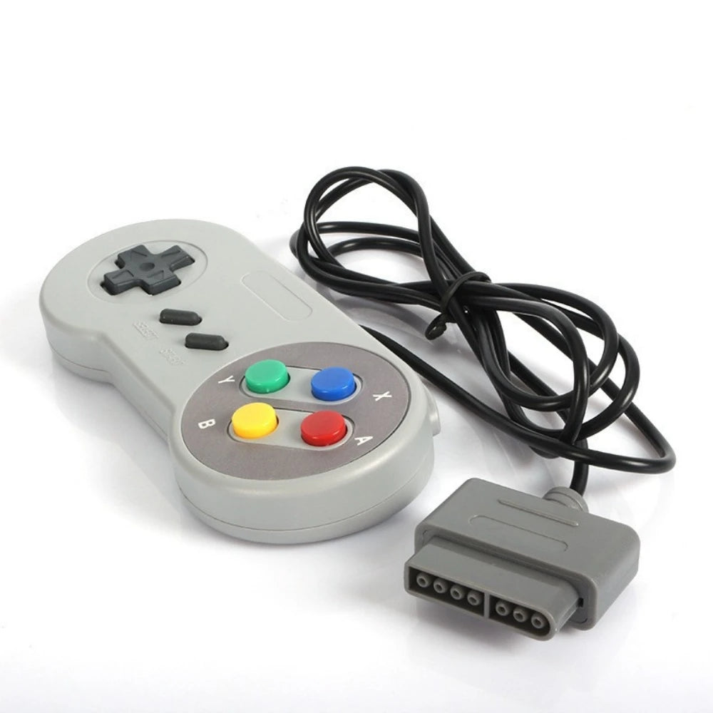 SFC/SNES Replacement Controller Gamepad, Purple Colorful Buttons