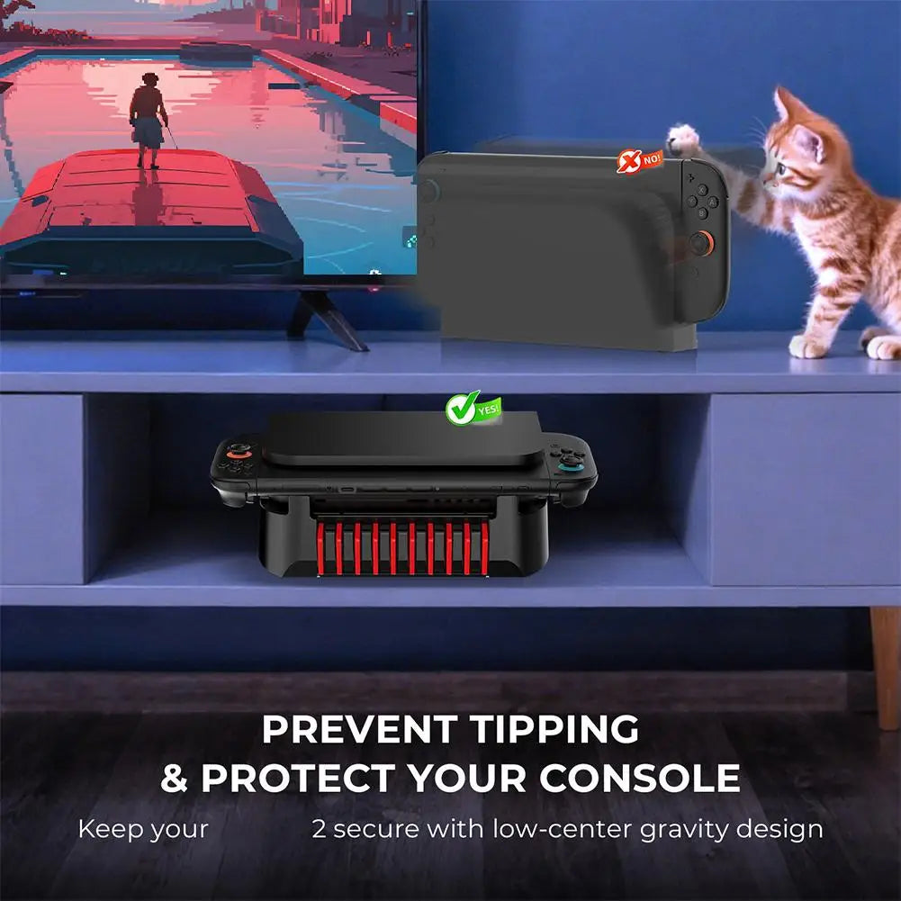 For Switch2 Host Base Horizontal Storage Stand Universal Horizontal Stand Can Store Game Cards Horizontal Stand Accessories