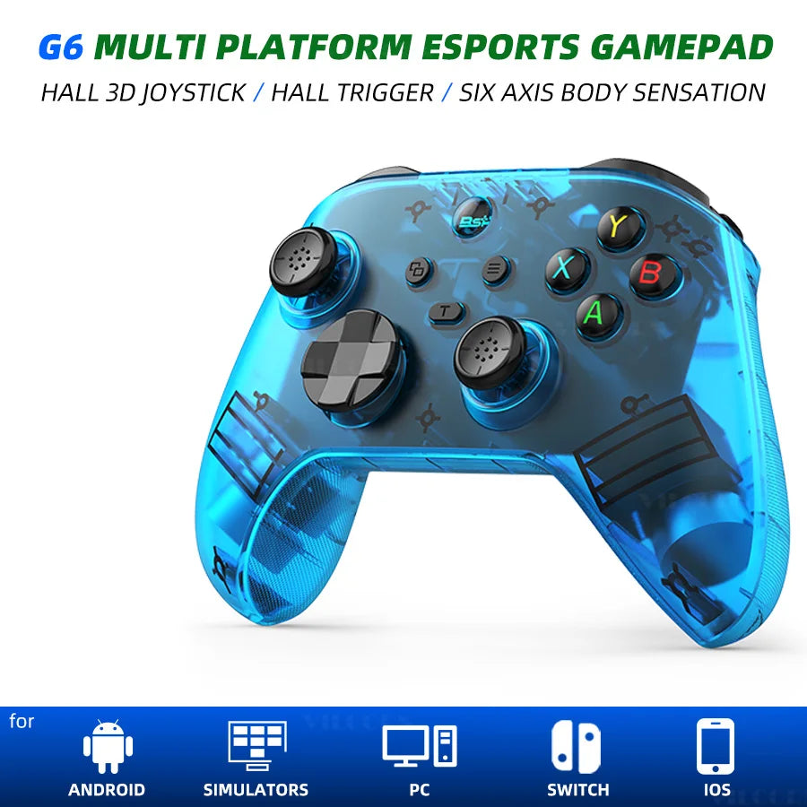 VILCORN G6 Wireless Hall Controller for Phone, PC and Switch