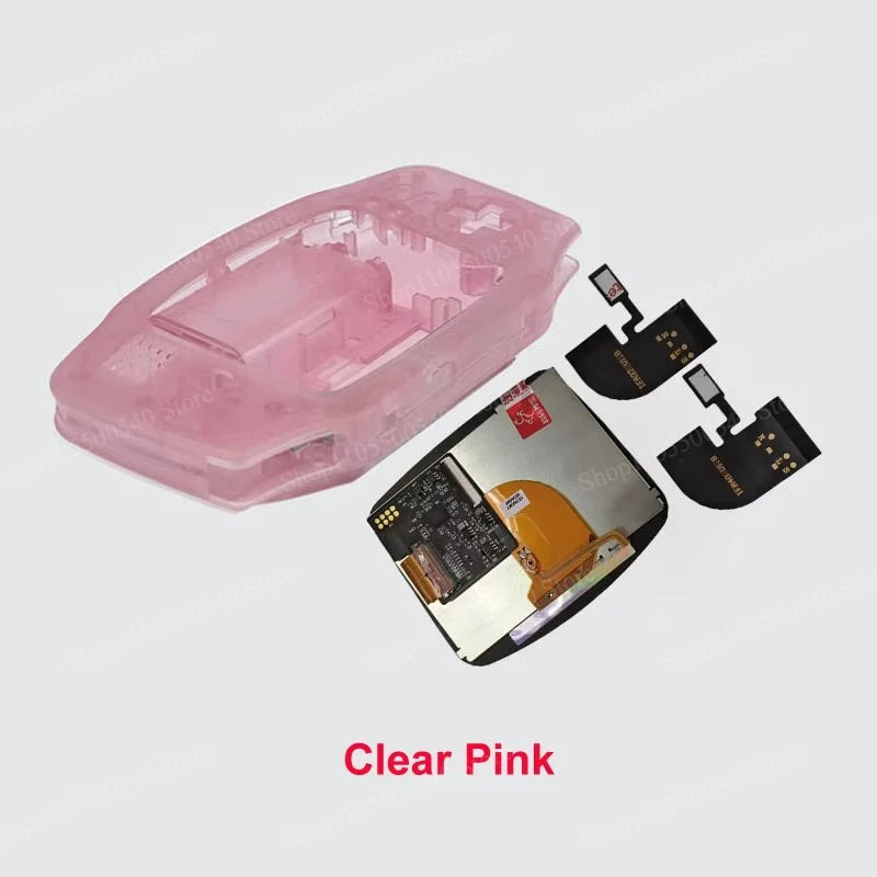 Full New GBA IPS V4 Laminated Screen Kits for Gameboy Advance IPS Screen 15 Levels High Brightness Gaming Screen with Shell
