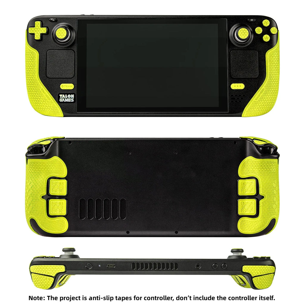 TALONGAMES Grip Tape for Steam Deck OLED, Anti-Slip, Yellow