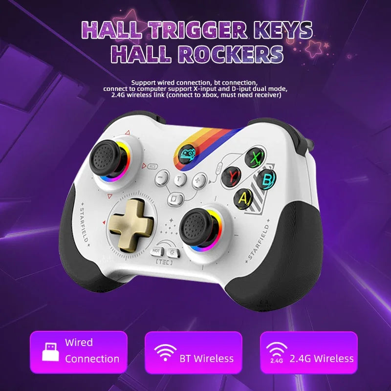 Z01 Wireless Controller Hall Joystick for Switch Steam PS3 PS4 PC
