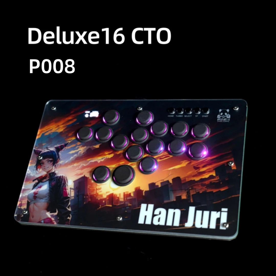 Panda Hitbox Deluxe Custom Panel Fighting Game Joystick Controller Arcade Fighting Stick For PS4/PS3/PC/Switch ゲームコントローラー