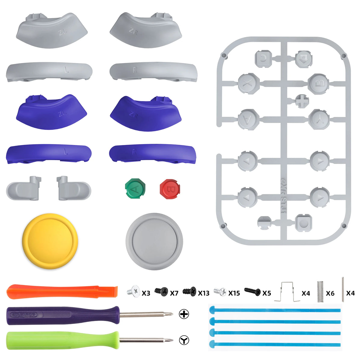eXtremeRate for Nintendo Switch 2 Joy-Con 2 DIY Full Button Set