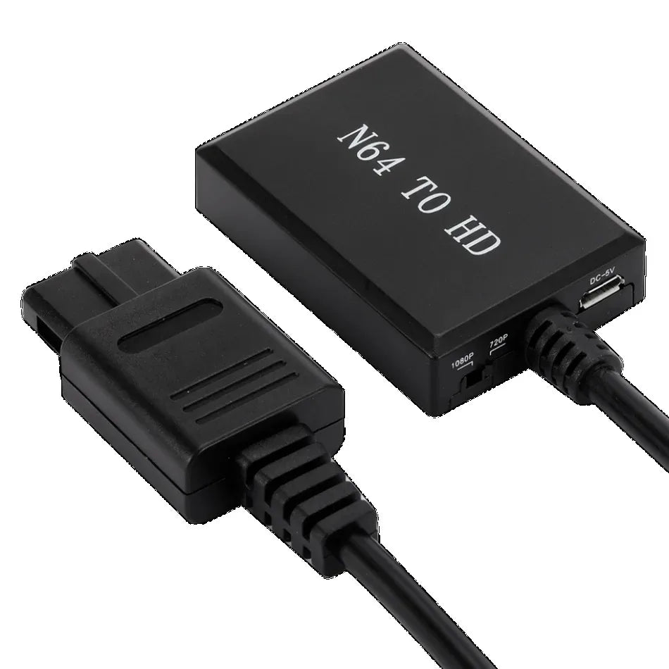 WvvMvv N64 To HDMI-compatible Video Converter High Definition Link Cable For Nintend N64 / SNES Plug And Play HD 1080P Adapter