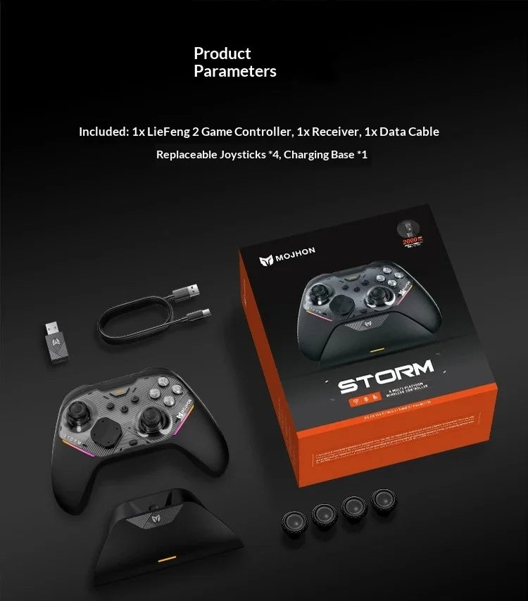 MOJHON Gale2 Gamepads Wireless Three Mods Dual-mode Hall Trigger Game Handles 1KHZ Sensory Rate Of Return PC Accessories Gifts