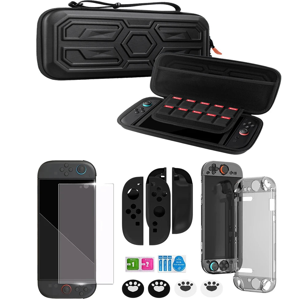 Carrying Case Kit for Nintendo Switch 2 with Glass & Joy-Con Case