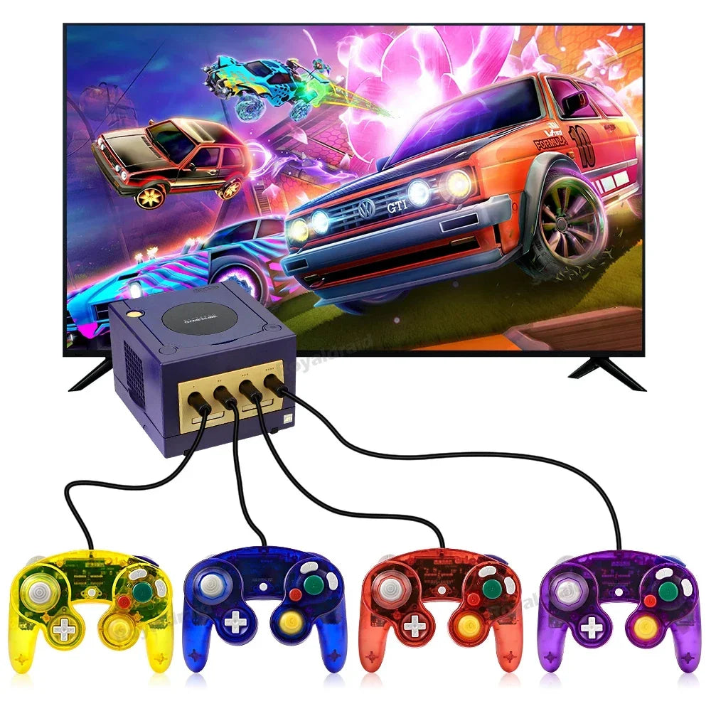 NGC-002 8 Colors Transparent Wired Controller for GameCube