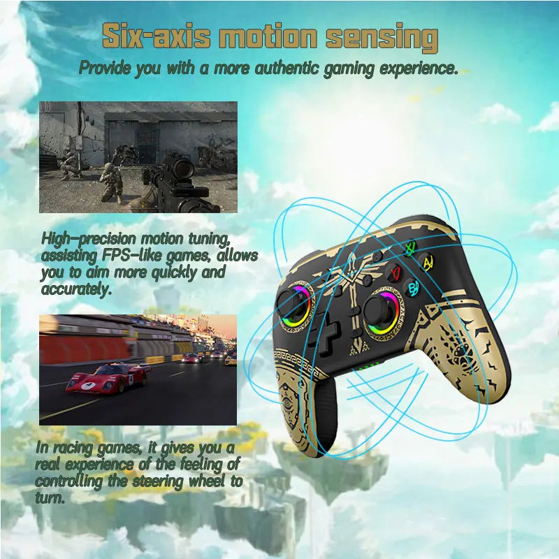 VILCORN Wireless Pro Controller for Switch OLED Lite Steam Deck
