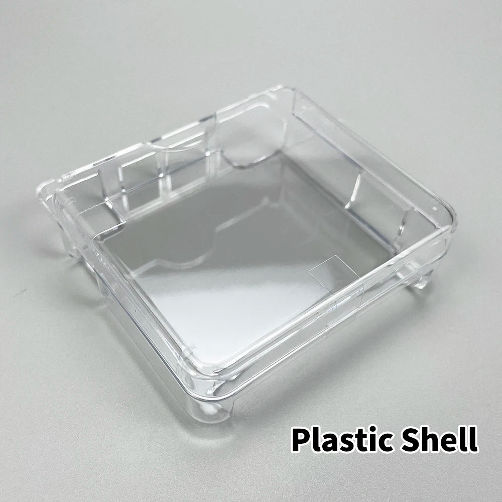 Clear Protective Cover Case Hard Shell Housing For GBA SP Game Console Crystal Cover Case TPU Shell Screen Protector Film