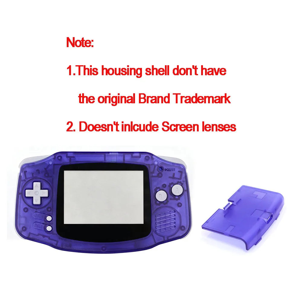 Replacement Housing Shell With USB-C Battery Cover With Buttons Rubber For HISPEEDIDO Game Boy Advance GBA IPS V2/V5 Battery MOD