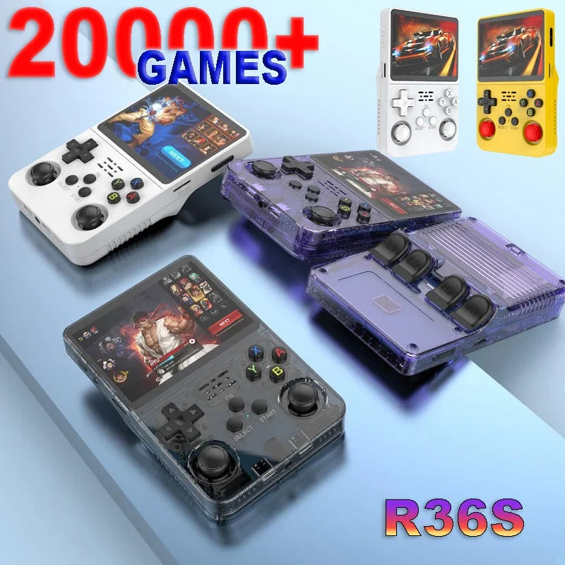 R36S Retro Handheld Game Console 3.5-Inch IPS ArkOS 64G/128G/256G