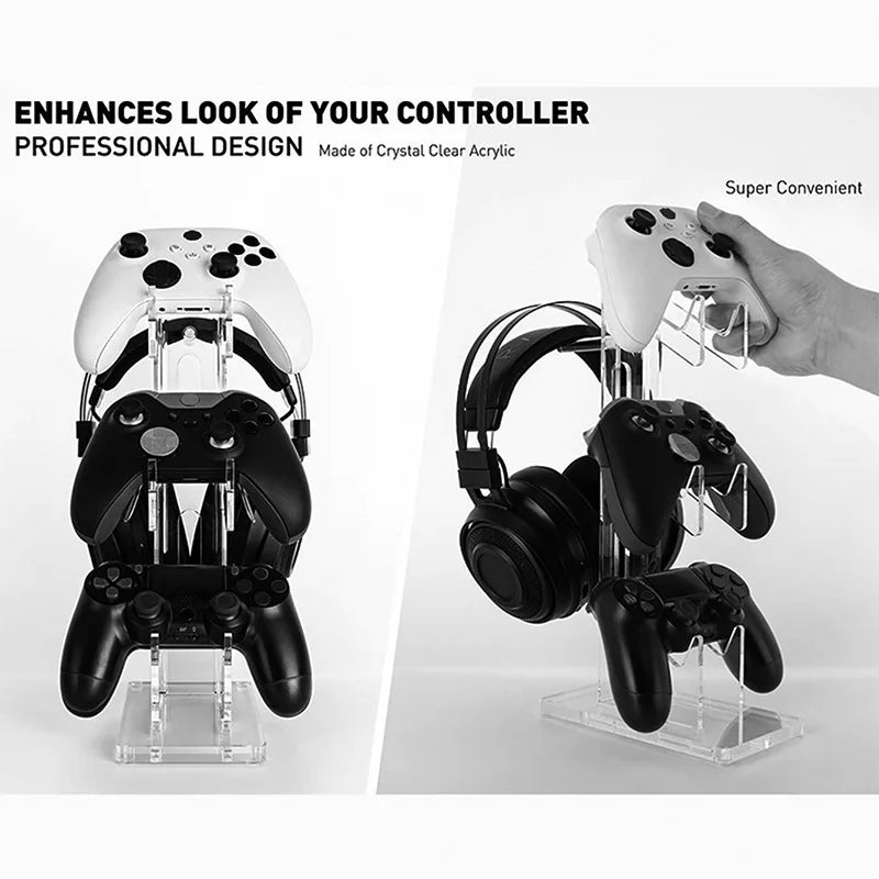 Controller and Headphone Display Stand for PS5, PS4, Xbox
