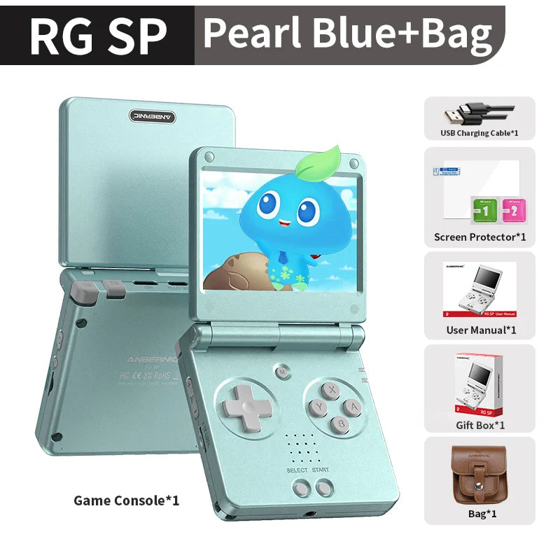 Anbernic RG SP Flip Handheld Game Console, 3.4-Inch IPS, 3300mAh