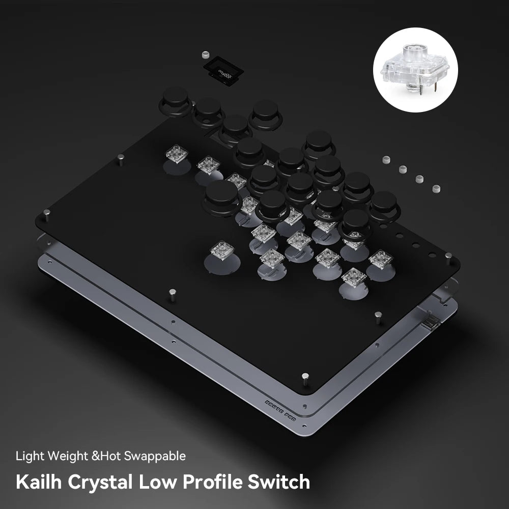 Haute42 Joystick Arcade Leverless Controller Hitbox Fightstick For PC/ Ps4 / Ps5/Steam Fight Stick Arcade Hitbox Controller