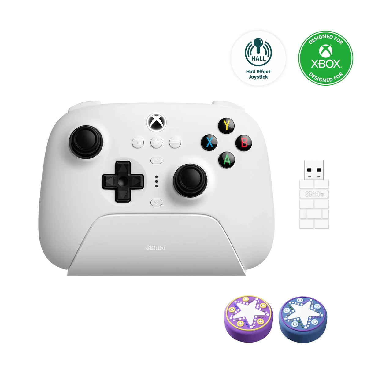 8BitDo Ultimate 3-mode Controller Gamepad with Hall Effect Joysticks for Xbox Series X S, Xbox One, PC Windows 10 11 and Android