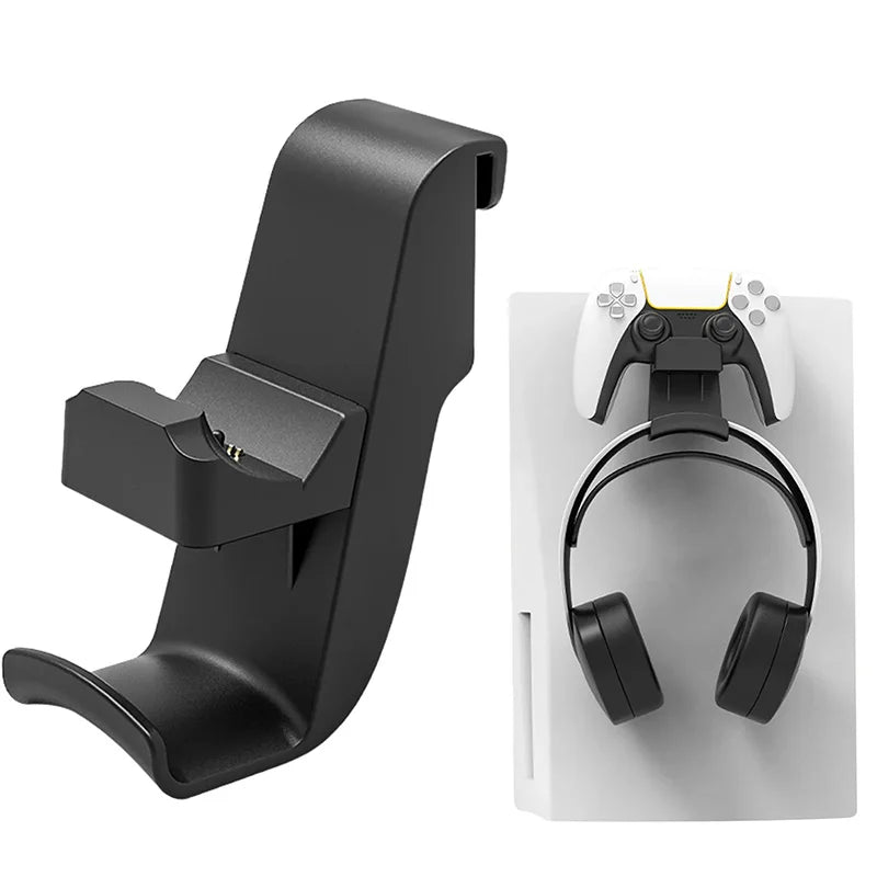 PS5 Controller Charging Dock and Headphone Holder 2-in-1