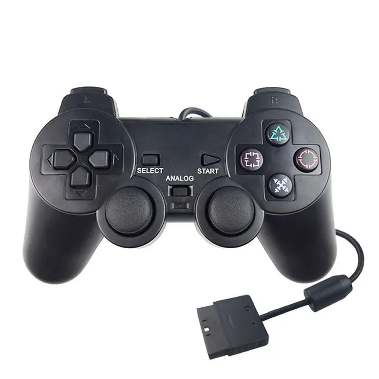 Wired Gamepad for PS2 Console Controller for Mando PS2 Joystick for Playstation Dual Shock Vibration Joypad Wired PC Controller