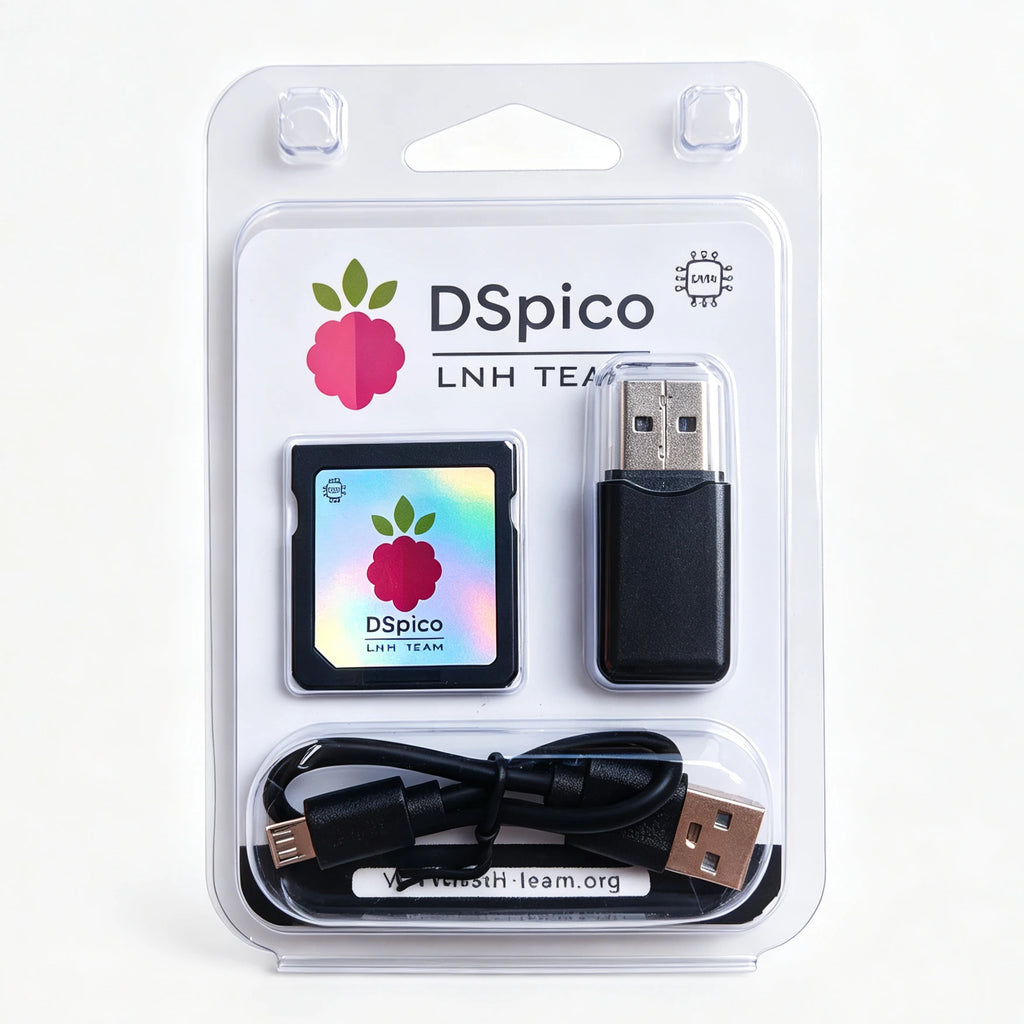 DSpico Open-Source Reader Cart, Black/Clear Shell for NDS/DSi
