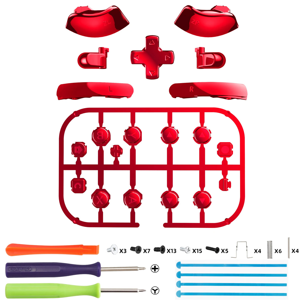 eXtremeRate for Nintendo Switch 2 Joy-Con 2 DIY Full Button Set