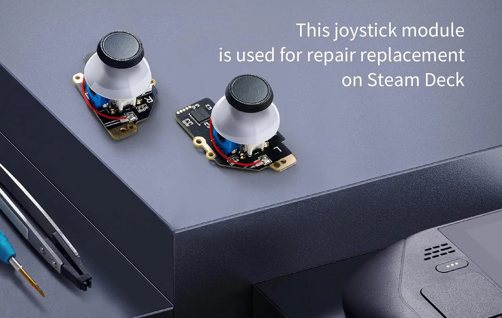 GuliKit Analog Joystick for Steam Deck LCD (Type A&B), Hall Effect No Drift Electromagnetic Thumbstick Replacement, No Soldering
