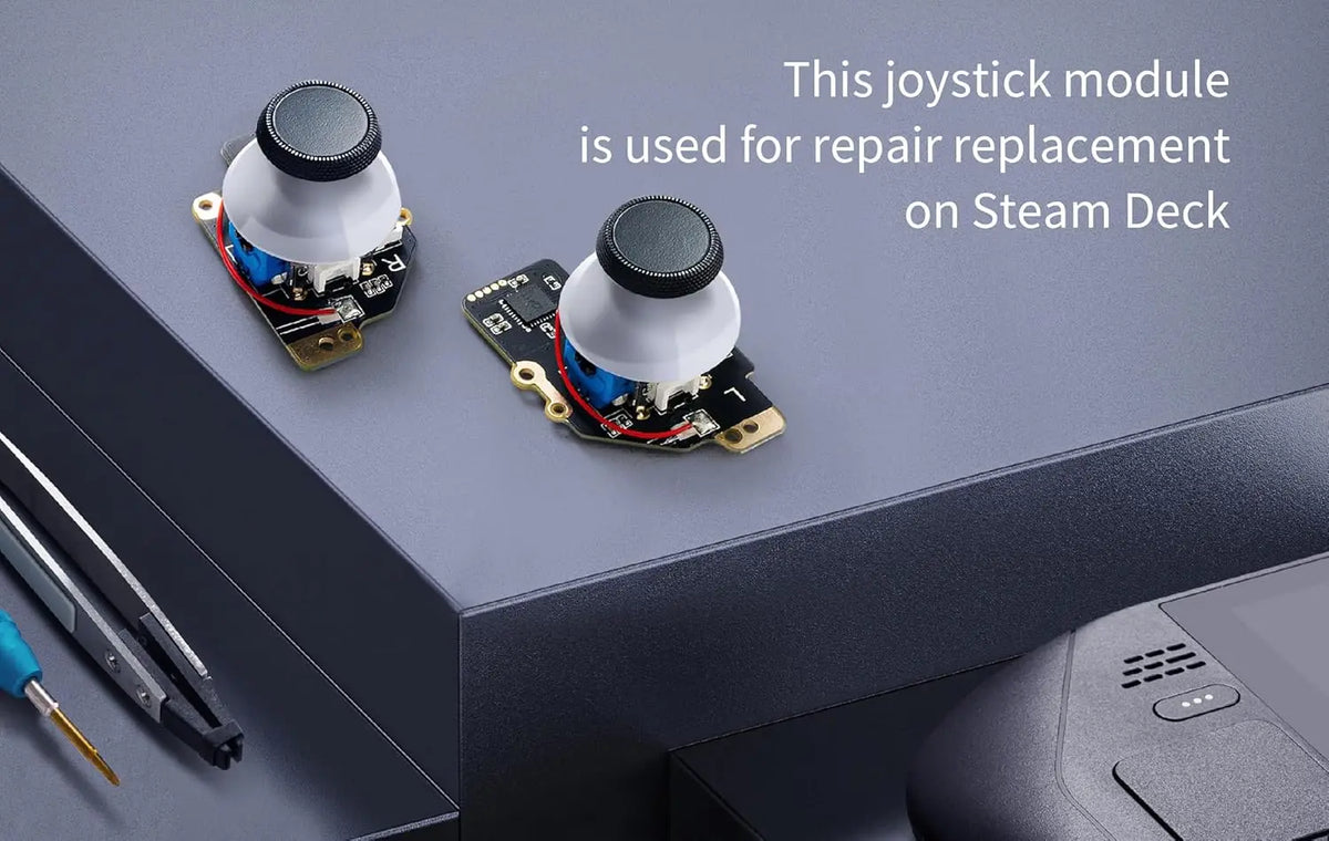 GuliKit Analog Joystick for Steam Deck LCD (Type A&B), Hall Effect No Drift Electromagnetic Thumbstick Replacement, No Soldering