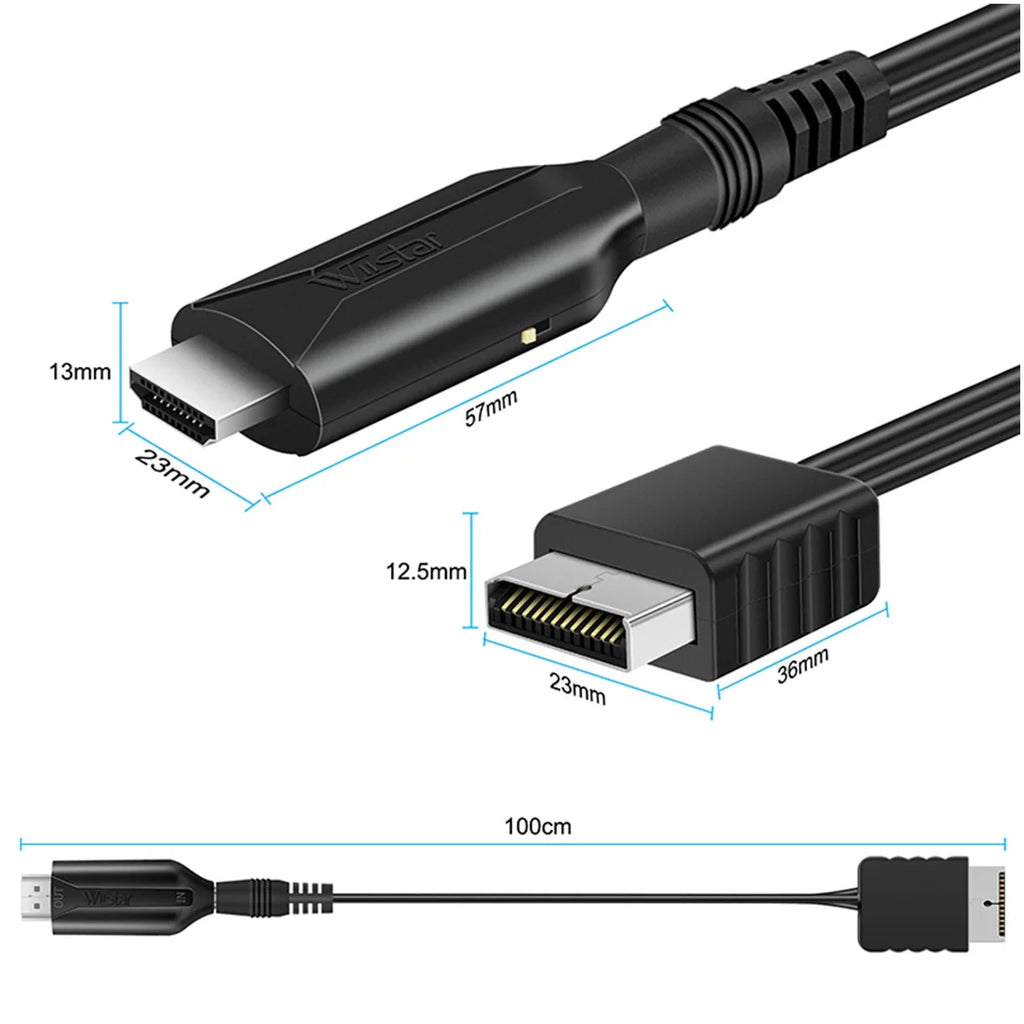 WIISTAR PS2 Audio Video Converter for PS1 and PS2, 1080p