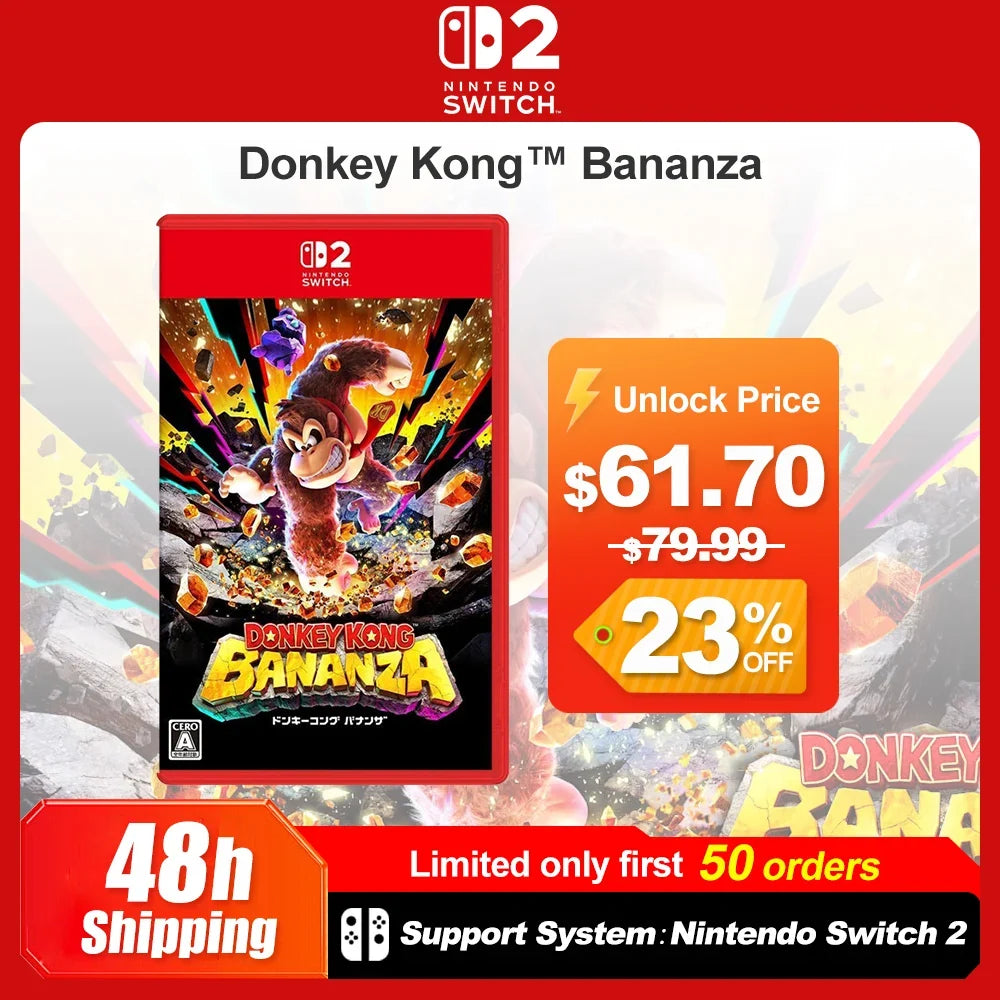 Donkey Kong Bananza for Nintendo Switch 2 Physical Game Card