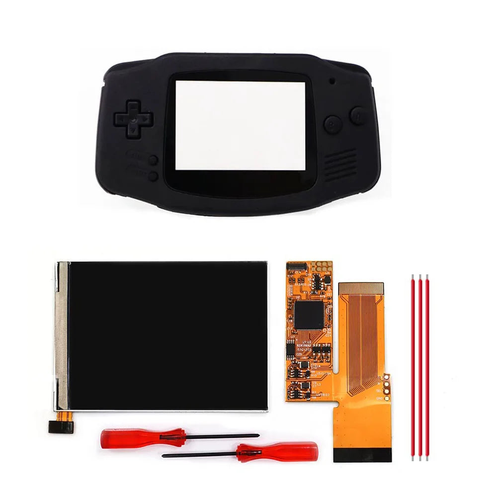 3.2 inch V2 IPS LCD Screen Backlight Backlit 10 Levels Brightnesss MOD For GameBoy Advance GBA Console