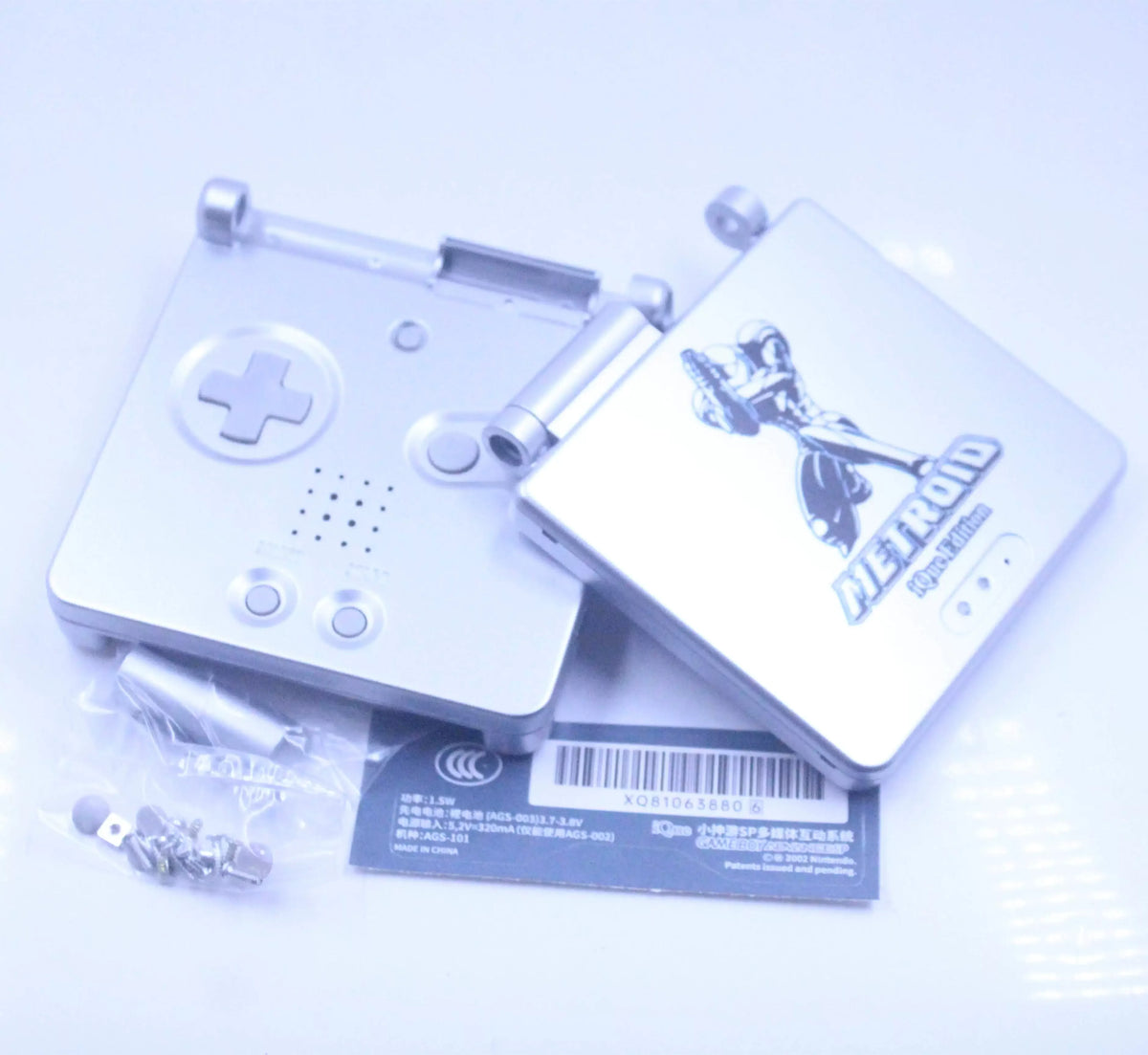 GBA SP (Game Boy Advance SP) Printed DIY Replacement Shell