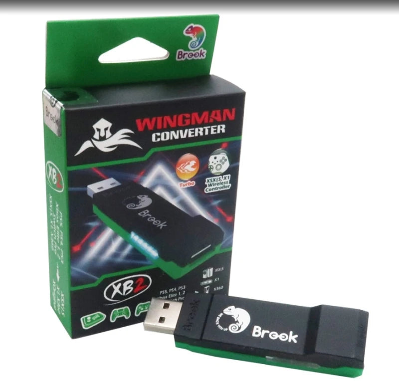 Brook Wingman XB2/XB3 Converter  Wireless；xb3 Adapter for Xbox Series X/S Xbox One and PC with Remap & Turbo Features