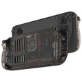 For SteamDeck Hard Shell Back Cover Transparent Cooling ABS+PC Case with Installation Kit Drop-proof Heat-dissipating Dust-proof
