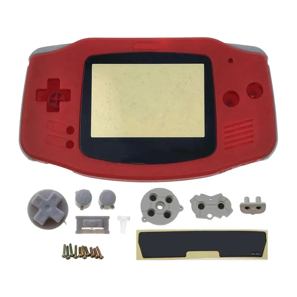 Replacement Full Housing Shell Kit DIY Casing Clear Replacement Shell Full Housing Cover with Buttons Custom For Game Boy GBA