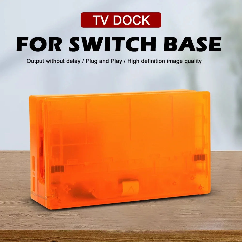Transparent For Switch Charging Dock HDMI-Compatible TV Dock Charger Station Stand For NS Switch TV DOCK Charging Base
