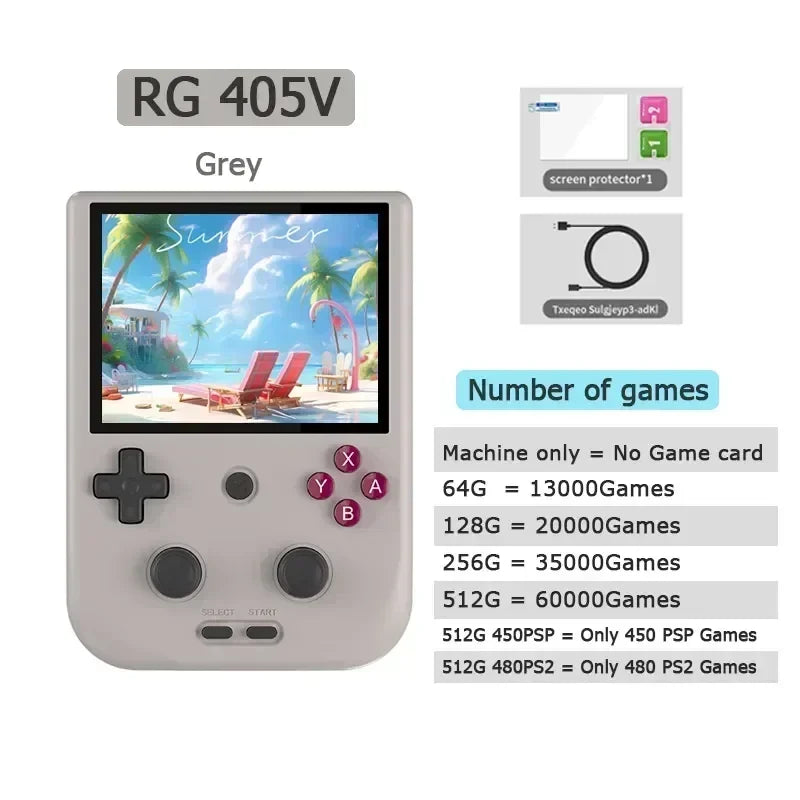 ANBERNIC RG405V Handheld Console 4-Inch IPS Android 12 T618