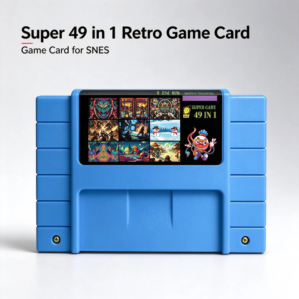 Super 49 In 1 Game Cartridge Multi Game Card NTSC For SNES 16 Bit Video Game Console