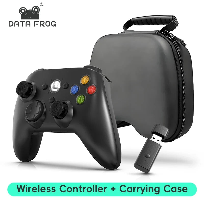 Wireless/Wired Controller For Xbox 360 Game Controller with Dual-Vibration Turbo Compatible with Xbox 360/360 Slim and PC Window