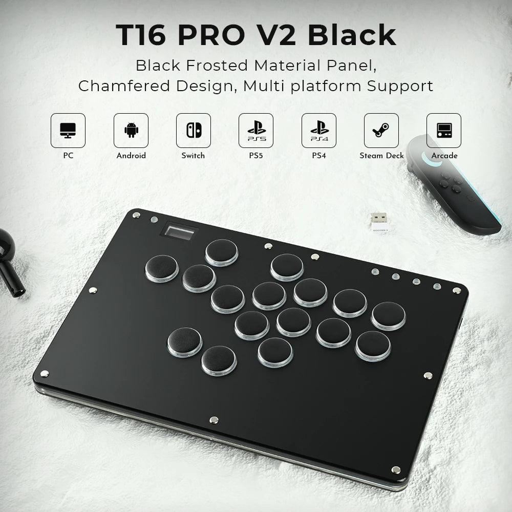 Haute42 T16 Leverless Hitbox Fight Stick for PC/PS4/PS5/Switch