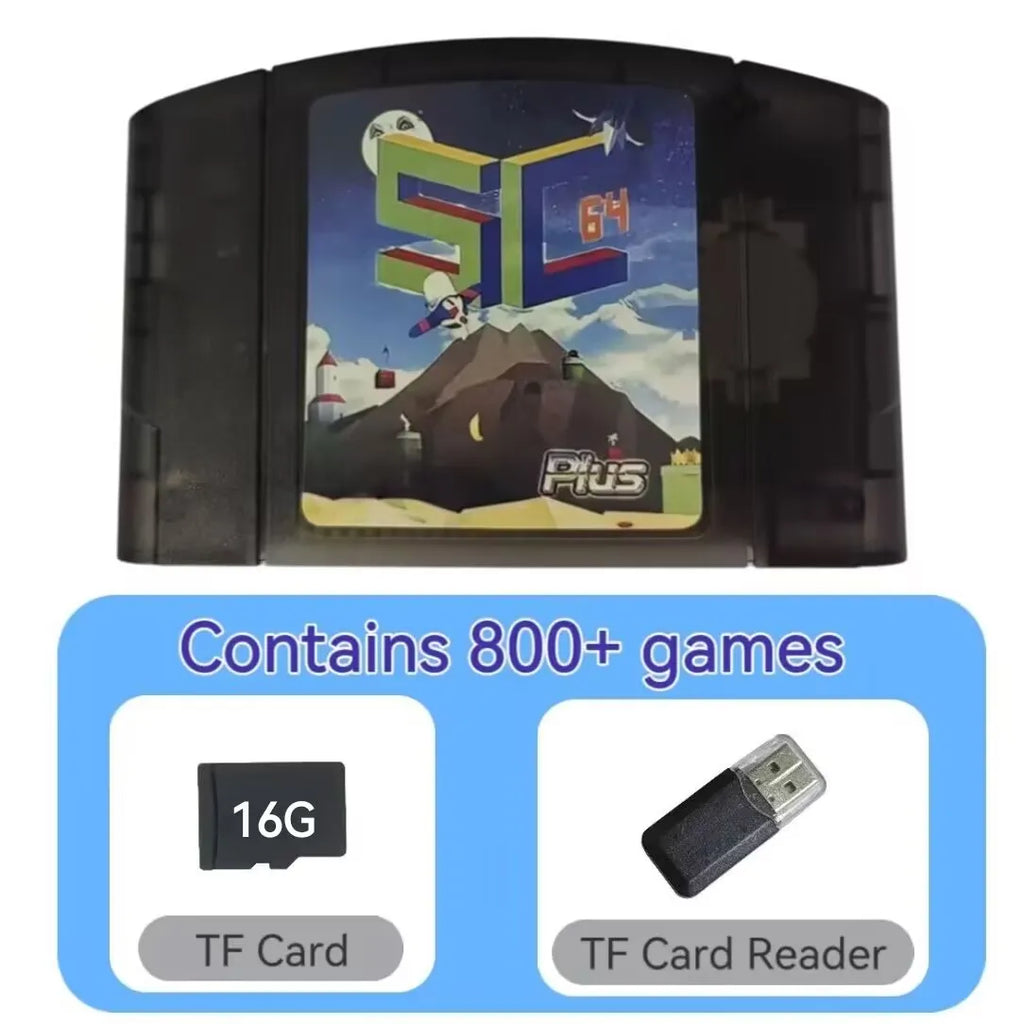 N64 flashcart SummerCart64 game cartridge N64 US/JP/EU universal SC64 Flashcart 9999 games, compatible with 16G/32G memory