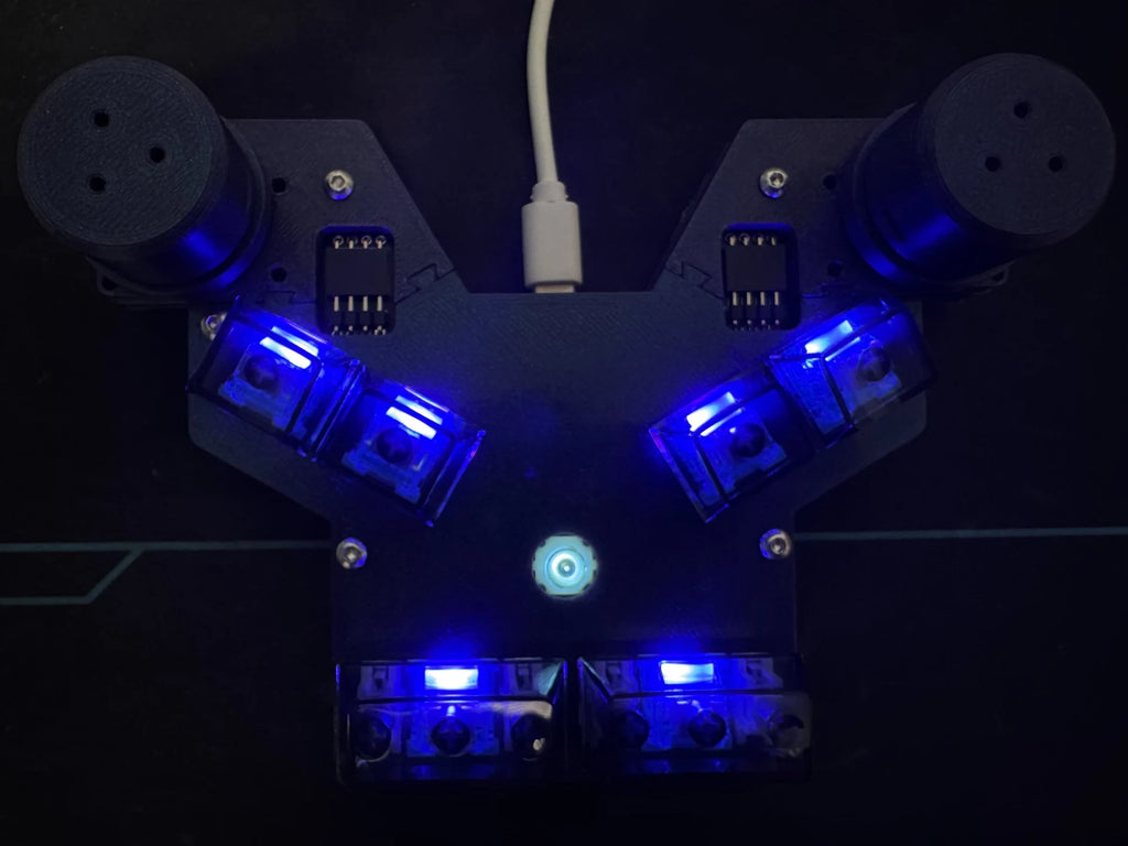 SDVX Style Mini Magnetic Arcade Controller | 1000Hz Hall Effect Joystick for Malody/OSU/Muse Dash | RGB 10-Key Gaming Keypad