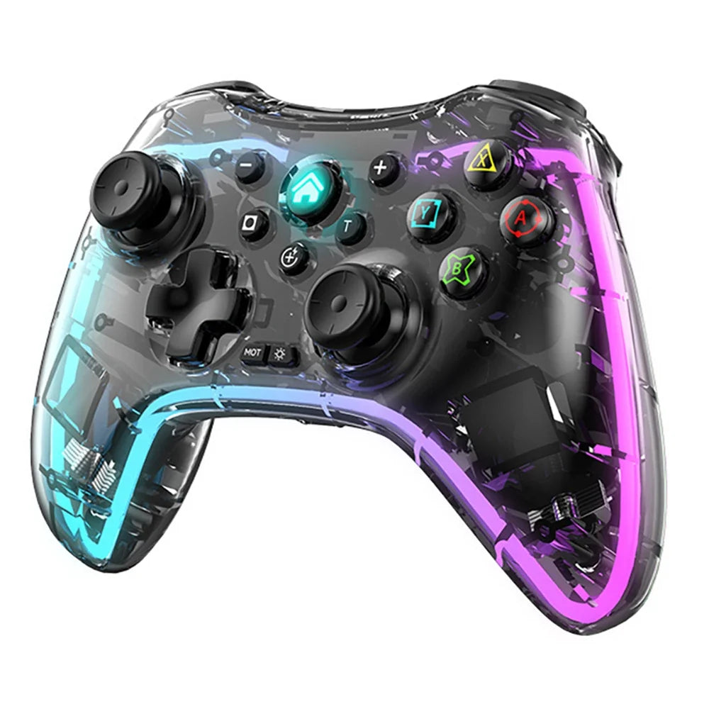 Wireless Controller for PS4 PS3 PC with RGB Lighting, Bluetooth