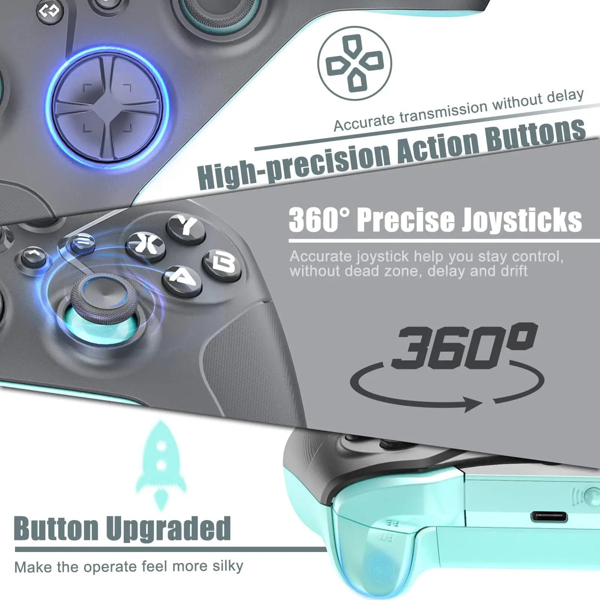 Bonadget Wireless Controller for Xbox One Series X/S PC Turbo