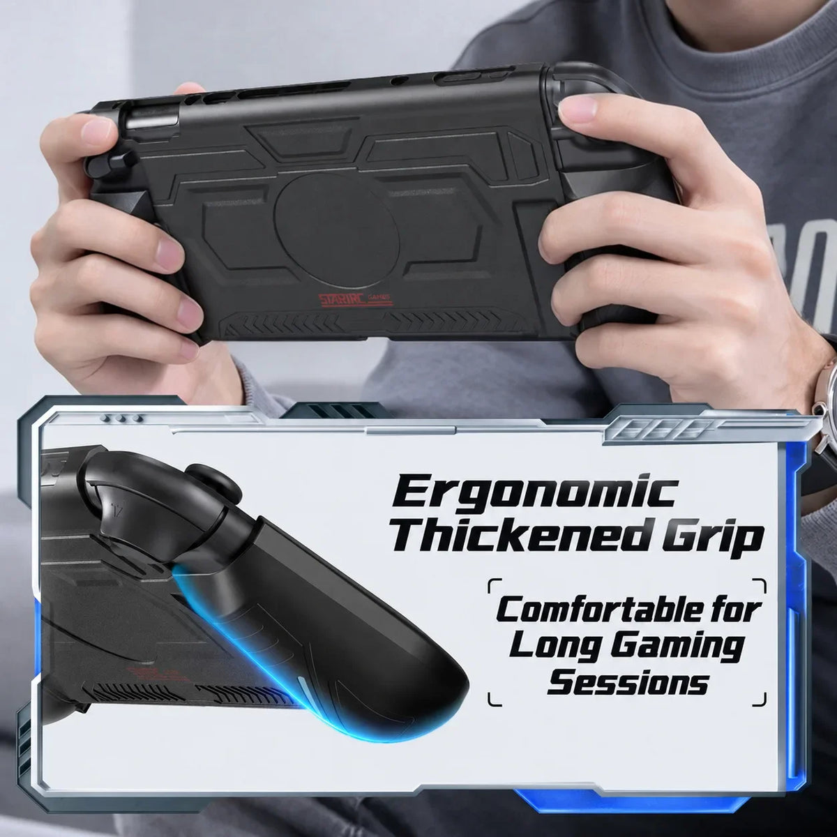 Grip Case for Nintendo Switch 2, Mecha Armor, Dockable Shell