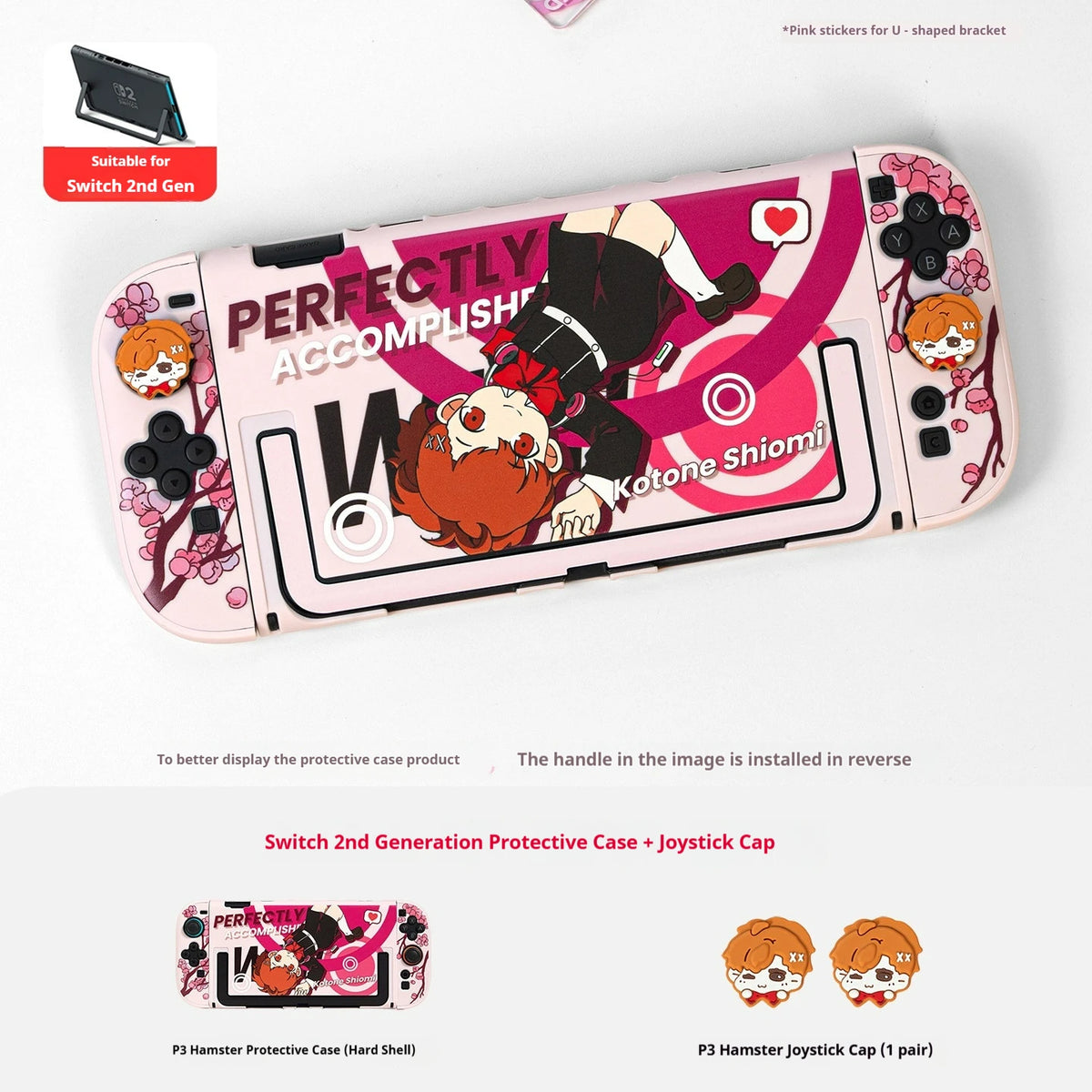 Shiomi Switch 2 Protective Case Persona 3 Kotone Soft Tpu Cover For Switch Oled Lite Anti Scratch Custom Printed Design