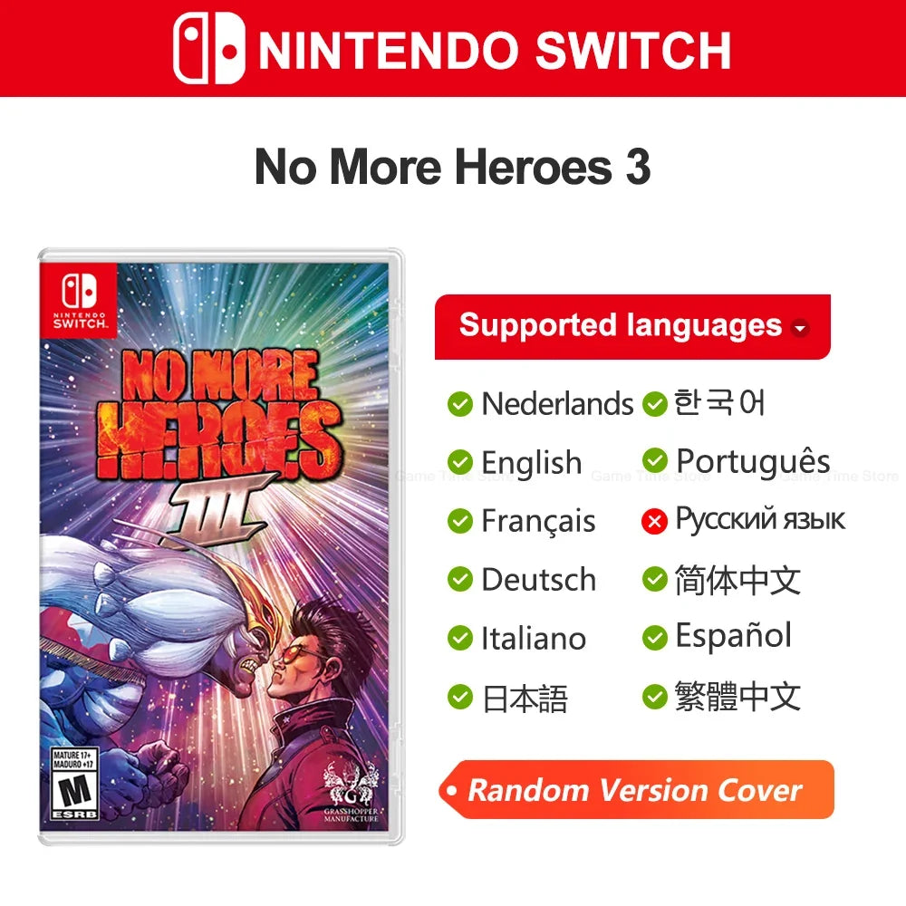 No More Heroes 3 Nintendo Switch Game Deals 100% New Physical Game Card Support 1 Player for Nintendo Switch Game Console