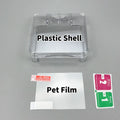 Clear Protective Cover Case Hard Shell Housing For GBA SP Game Console Crystal Cover Case TPU Shell Screen Protector Film