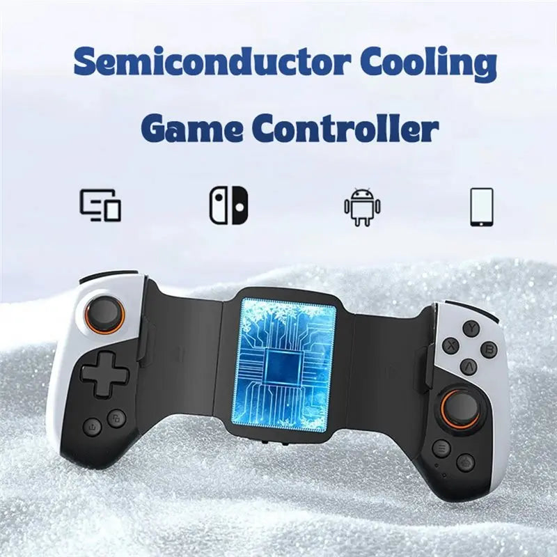 QWE-JK02 Semiconductor Radiator Gaming Telescopic Gamepad For Switch Android For IOS Phone Cooling Handle Controller