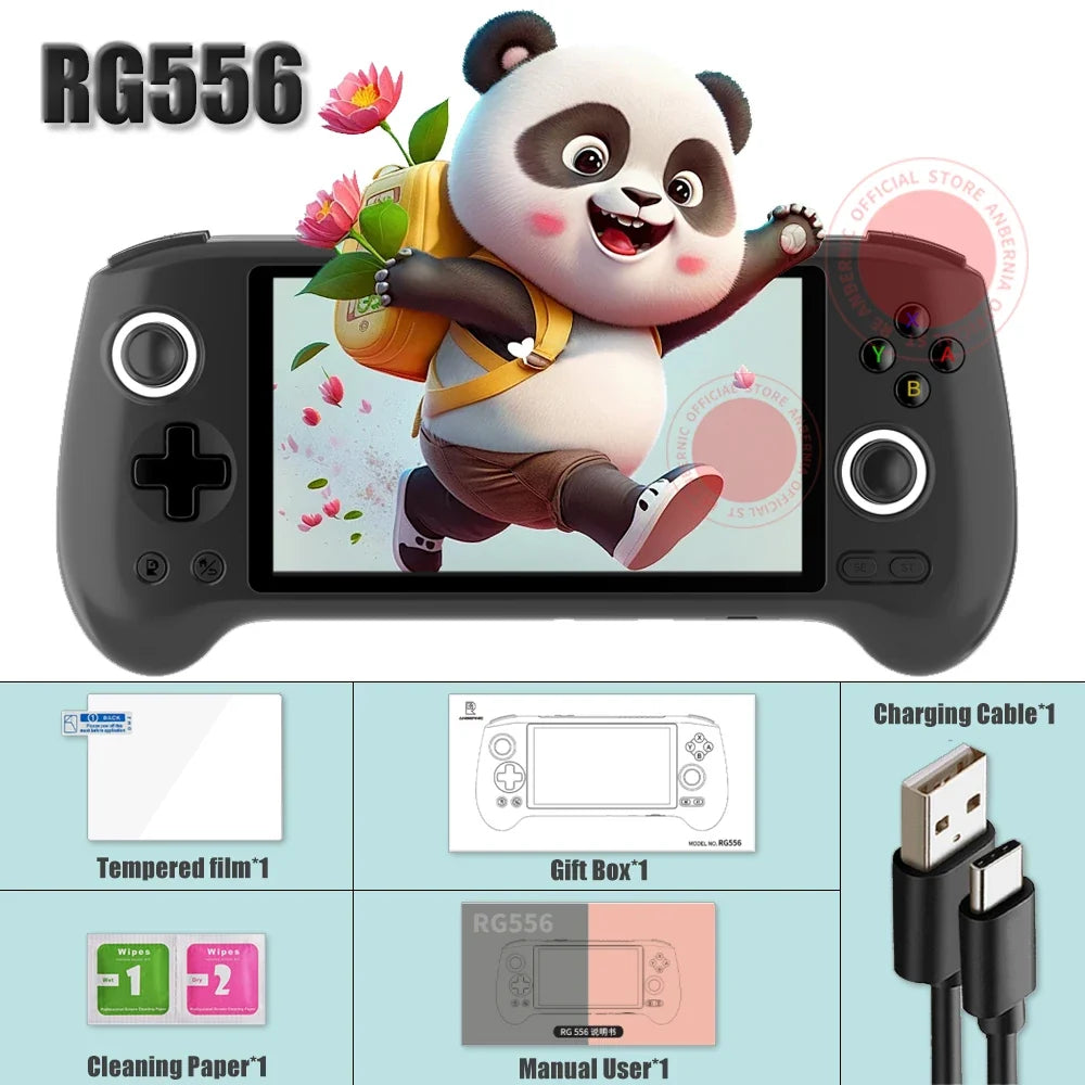 ANBERNIC RG556 Handheld Console 5.48-Inch AMOLED Android 13