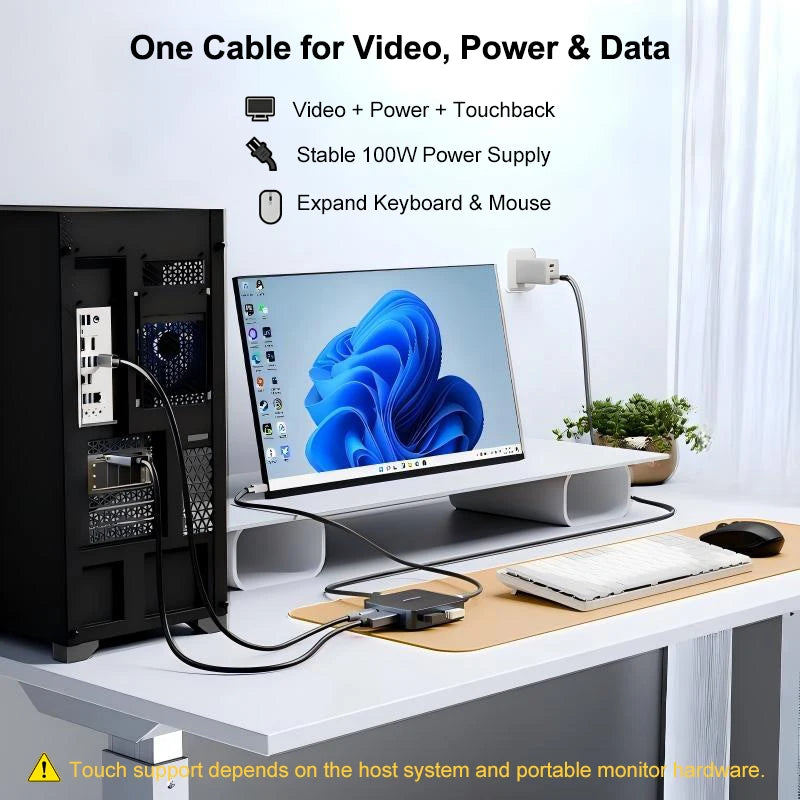 HDMI to USB-C Adapter for Steam Deck, 4K 60Hz, 2K 120Hz