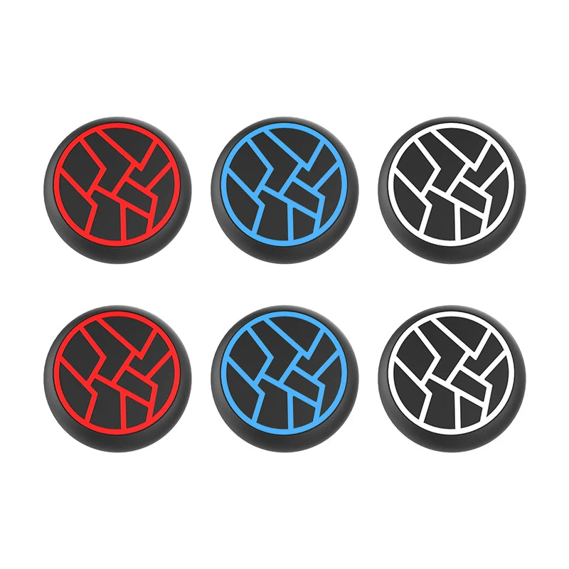 PS4 PS5 Switch 2 4x Silicone Thumbstick Grip Caps, Rubber Skin